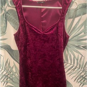 Fashion Nova burgundy short dress